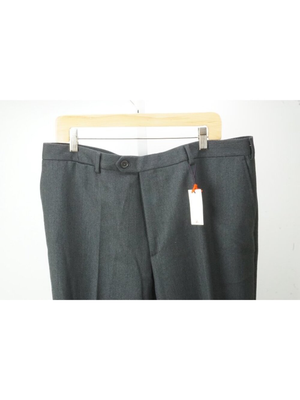 Isaia Gray Woven 100% Wool Mens Dress Pants Sz 58 EU Brand New